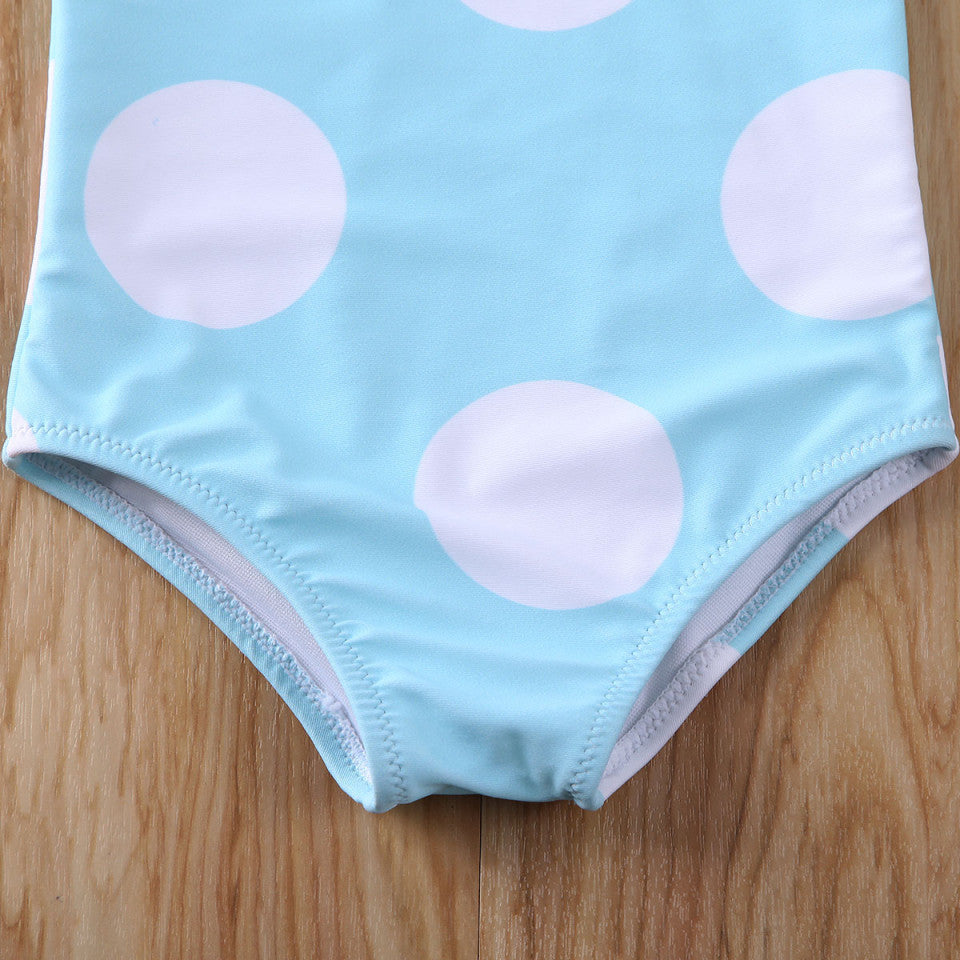 Costum de baie cu buline mari Drool (Culoare: Roz, - Bleu