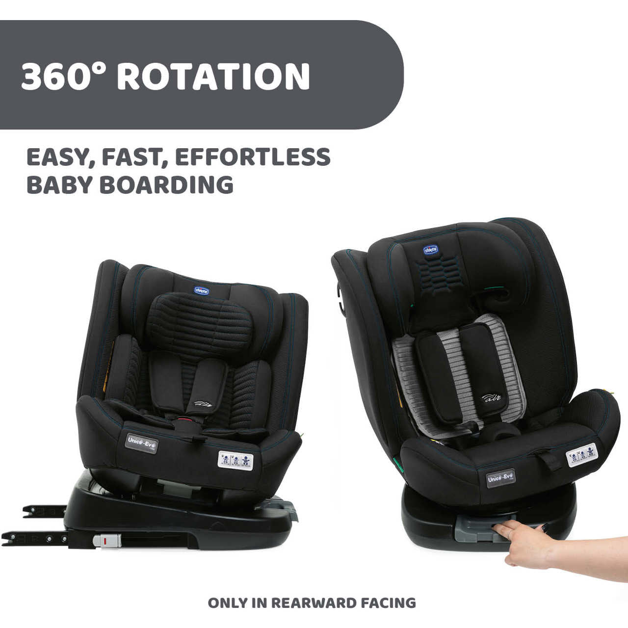 Scaun auto rotativ Chicco Unico EVO i-Size, Black - Negru - Blackair (6) [ps:8e1b5d98-d2de-4c7e-ac5f-f1e5af58e0e4]