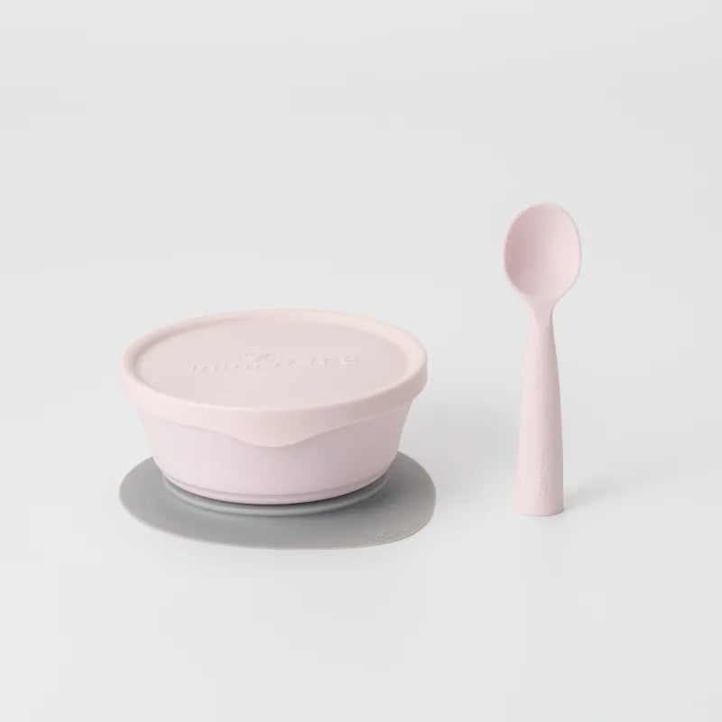 Set diversificare hrana bebelusi Miniware First Bites - Roz