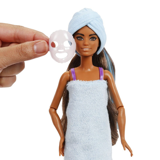 BARBIE SET PARTY UNBOXED REVEAL PAPUSA BARBIE VIOLET CU - Imagine 6