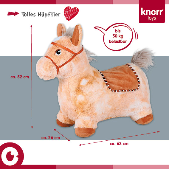 Calut gonflabil din plus pentru sarit, Knorr Toys, include pompa de aer, husa moale detasabila din material textil, 63x26x52 cm, pana la 50 kg, 12 Luni+, Beige - Imagine 6 [ps:fccffb03-2dc1-45a2-bf4e-479ef0f2bb0b]