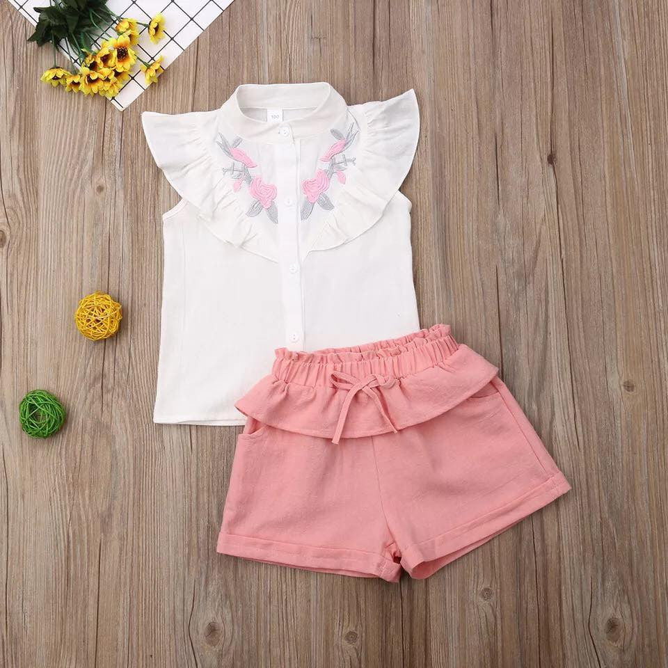 Set camasuta si pantaloni cu broderie Drool (Culoare: Galben, Marime: 120) [ps:56c8da3c-4ce0-4452-b6f0-651a04df84f7]