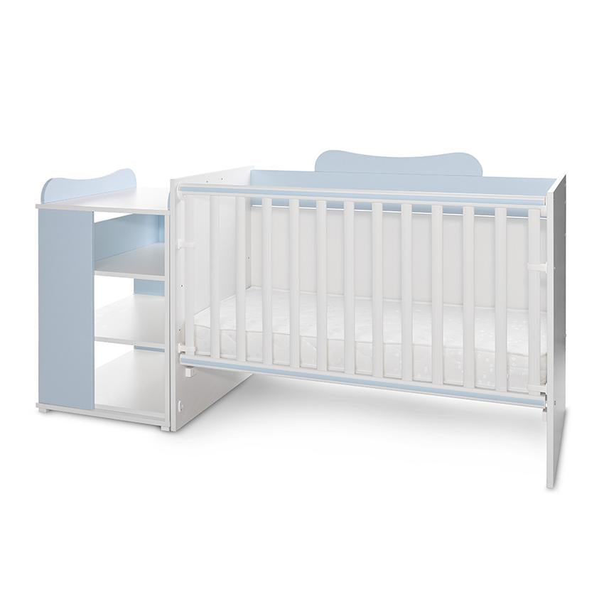 Pătuț Modular Multifuncțional Lorelli Multi, White Orchid - White Baby Blue (6) [ps:2fb132b5-371f-4591-be9e-7754b4cd80ff]