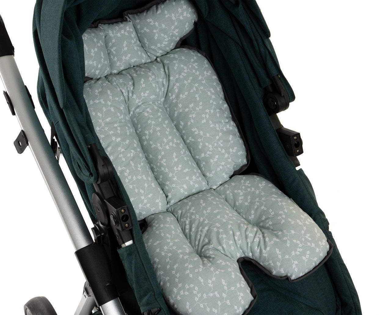 Saltea cu doua fete pentru carucior si scaun de masa BabyJem Verde [ps:5b769167-a08c-4c5f-bfcf-0259d2a797b7]