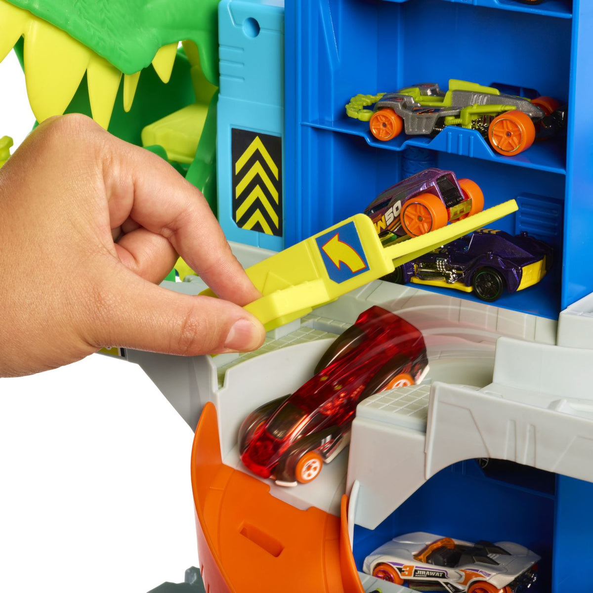 Garaj Hot Wheels City T-Rex Suprem cu 2 Mașinuțe - Mattel - Default Title (6) [ps:c2c9716c-cab7-4385-aee6-f30fe3628d6f]