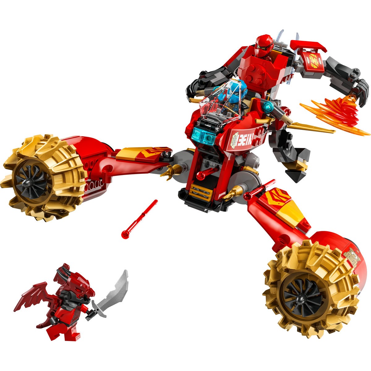 LEGO NINJAGO VEHICULUL-ROBOT ZBURATOR AL LUI KAI 71830 - Imagine 2 [ps:0d95938e-d998-486f-ad29-d240302340d2]