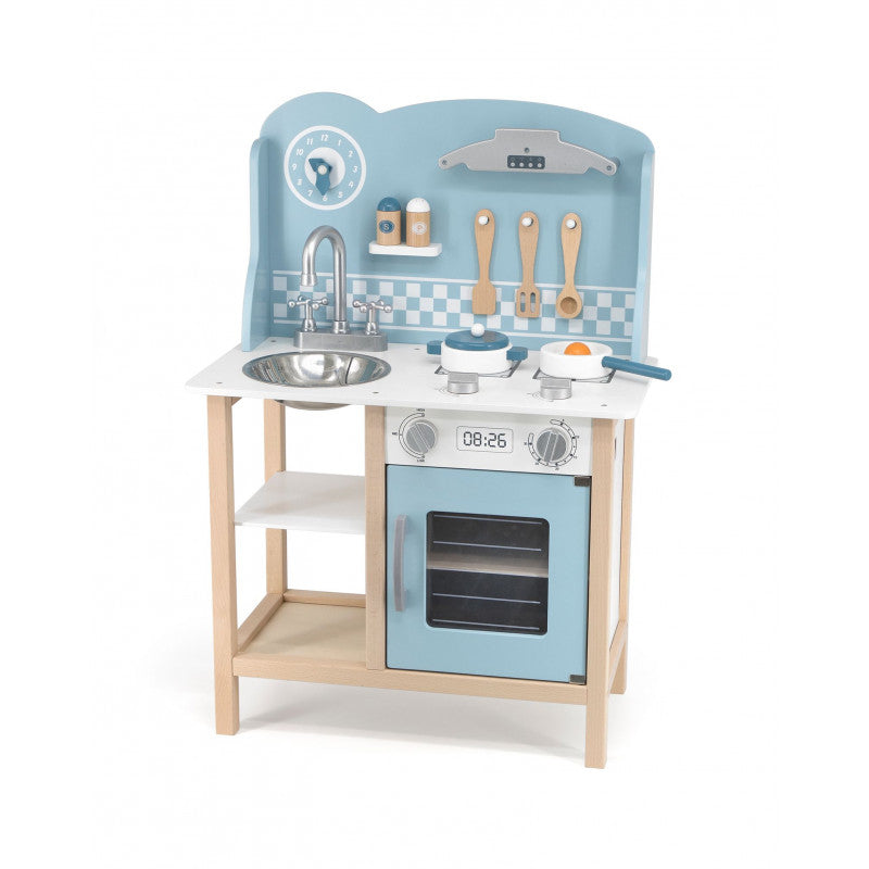 Bucatarie albastra din lemn cu accesorii, PolarB, Viga [ps:7dbbb32c-9878-4b19-8f56-360bf05ff856]