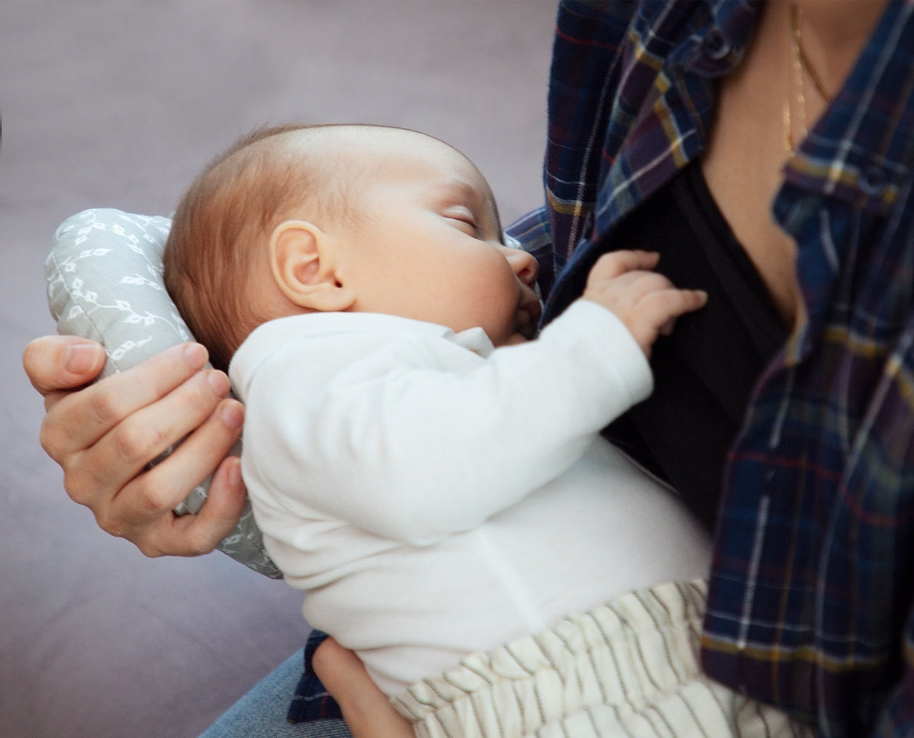 Perna pentru alaptat 2 in 1 Nursing Pillow, BabyJem - Gri