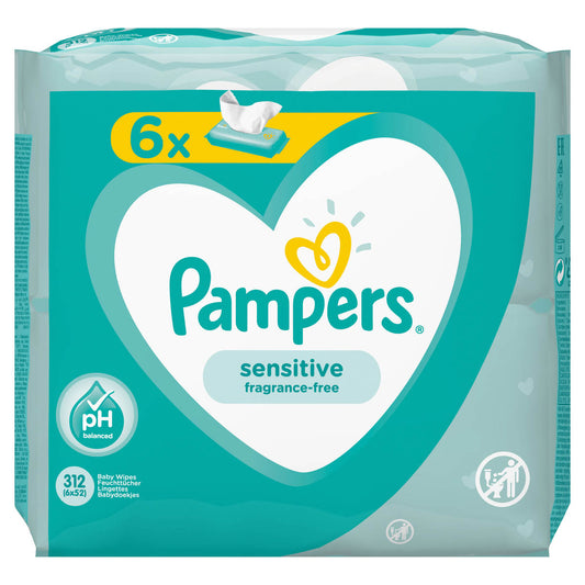 PAMPERS Sensitive, servetele umede, pentru copii, 320 buc - Imagine 6