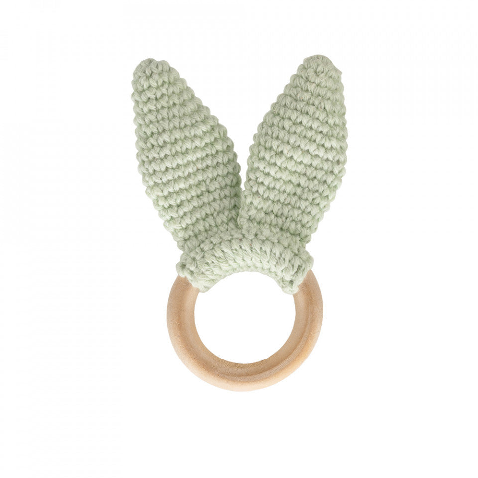 Jucarie dentitie din bumbac cu inel din lemn BabyJem Amigurumi (Culoare: Gri) [ps:4e45bad0-92ff-4826-bb25-c5b639e2aaed]