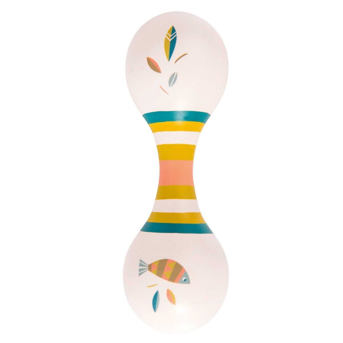 Maracas dublu alb, Moulin Roty - Imagine 6