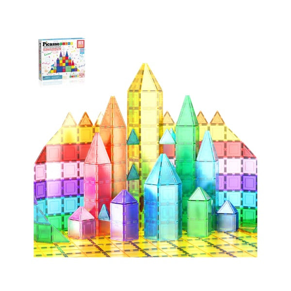 PICASSO TILES Magenetic, set de constructie, 61 piese - Imagine 2 [ps:55f81a8e-f85e-4351-b587-53de08e99514]