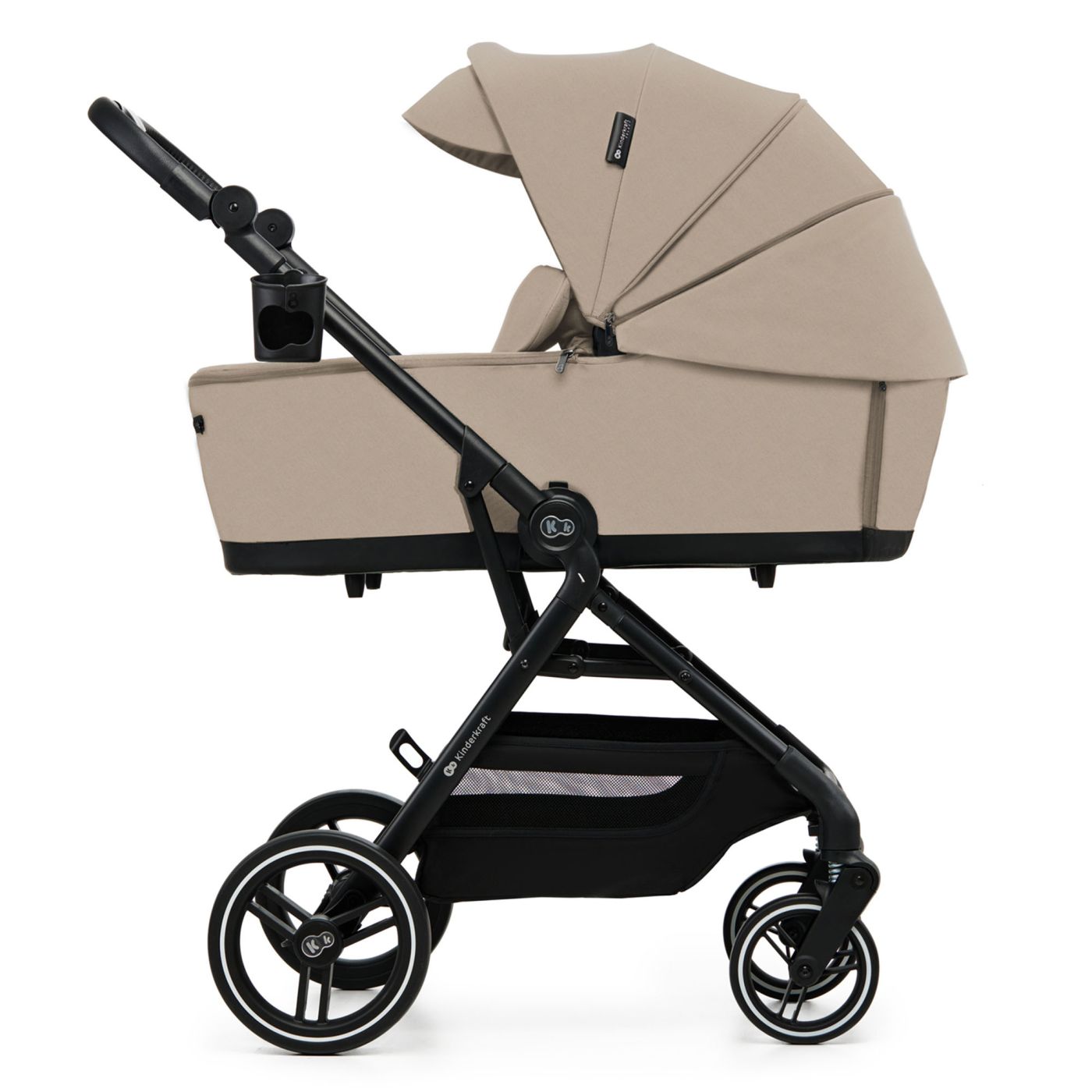 CARUCIOR KINDERKRAFT YOXI 2IN1, PURE BLACK - Bej