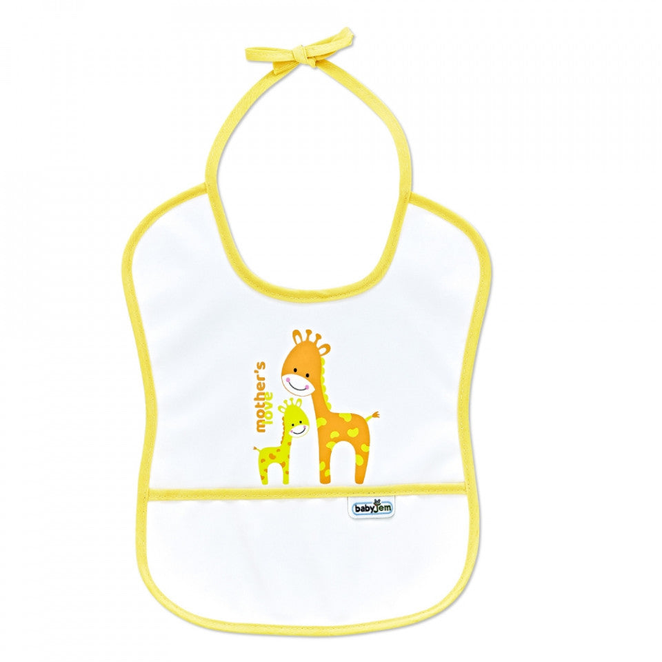 Baveta impermebila pentru copii BabyJem Small (Culoare: - Galben