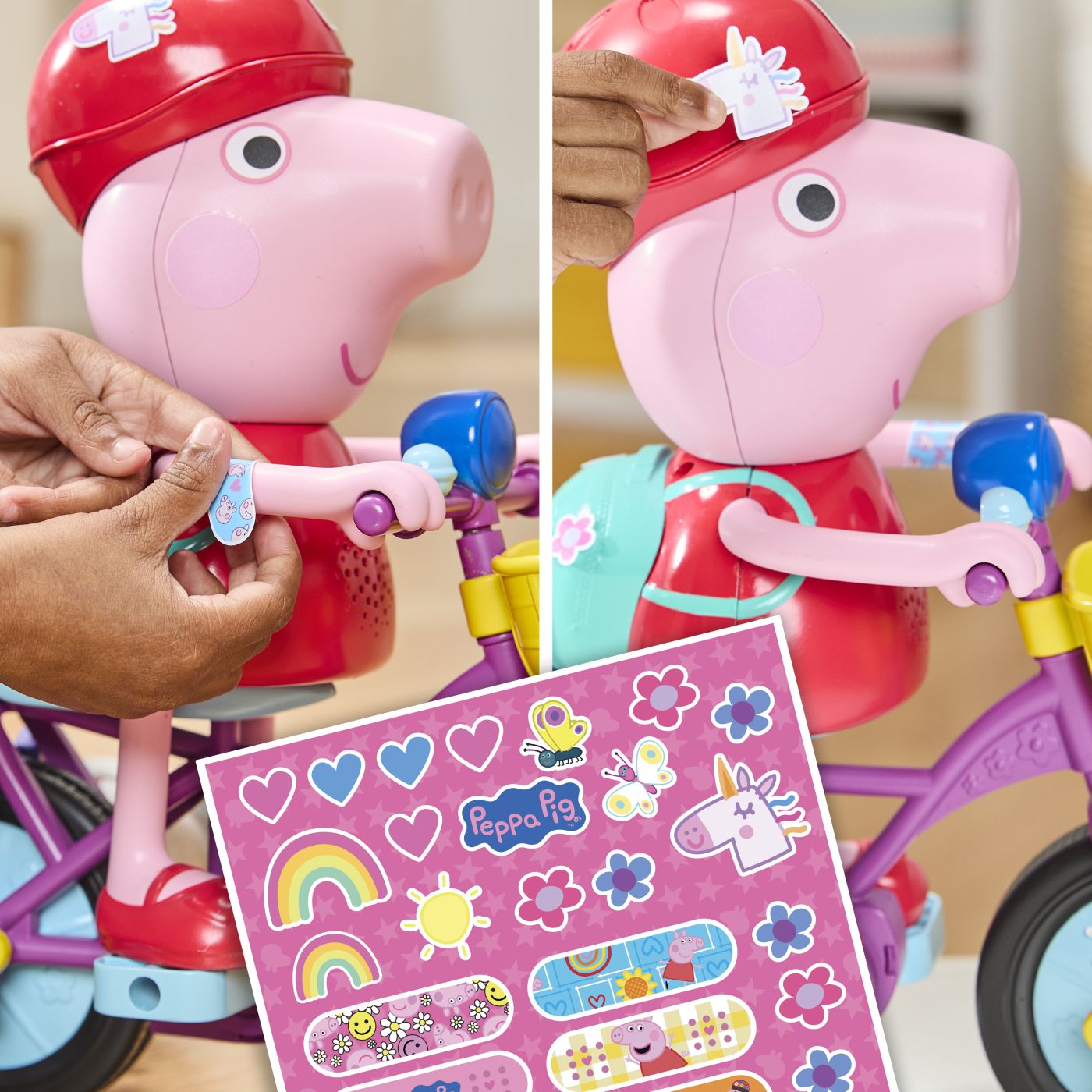 Set Peppa Pig Gata de Pedalat cu Bicicletă - Hasbro - Default Title (6) [ps:16cb515d-77d9-492c-a297-3d04a5352d2e]