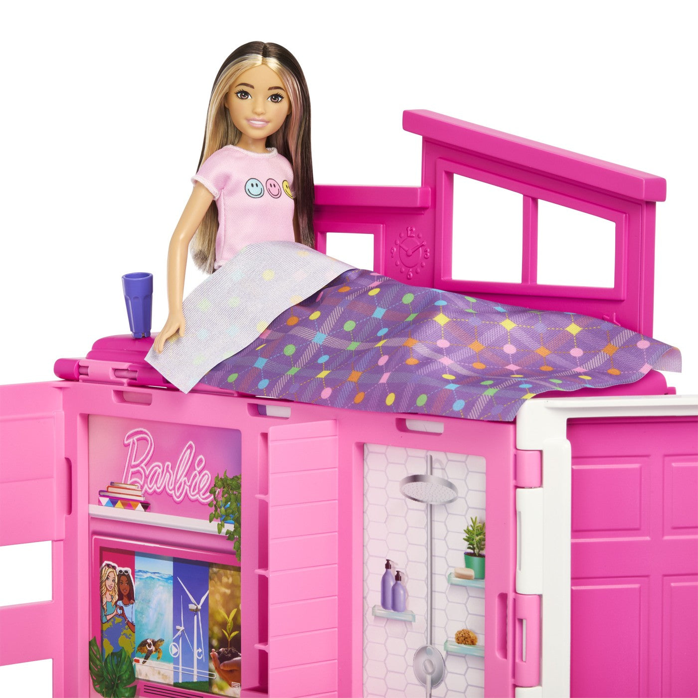 BARBIE CASA DE PAPUSI BARBIE CU 4 ZONE PLIABILA Mattel - Imagine 6 [ps:b38001f5-487a-443d-8620-639bf4505ee9]