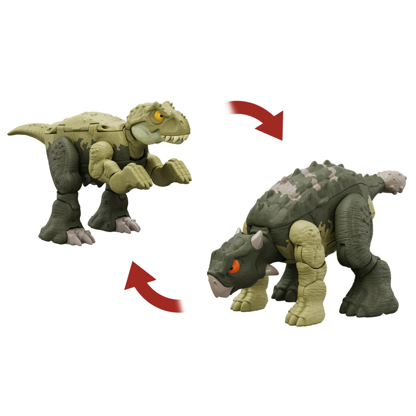 JURASSIC WORLD FIERCE CHANGERS DOUBLE DANGER DINOZAUR - Verde