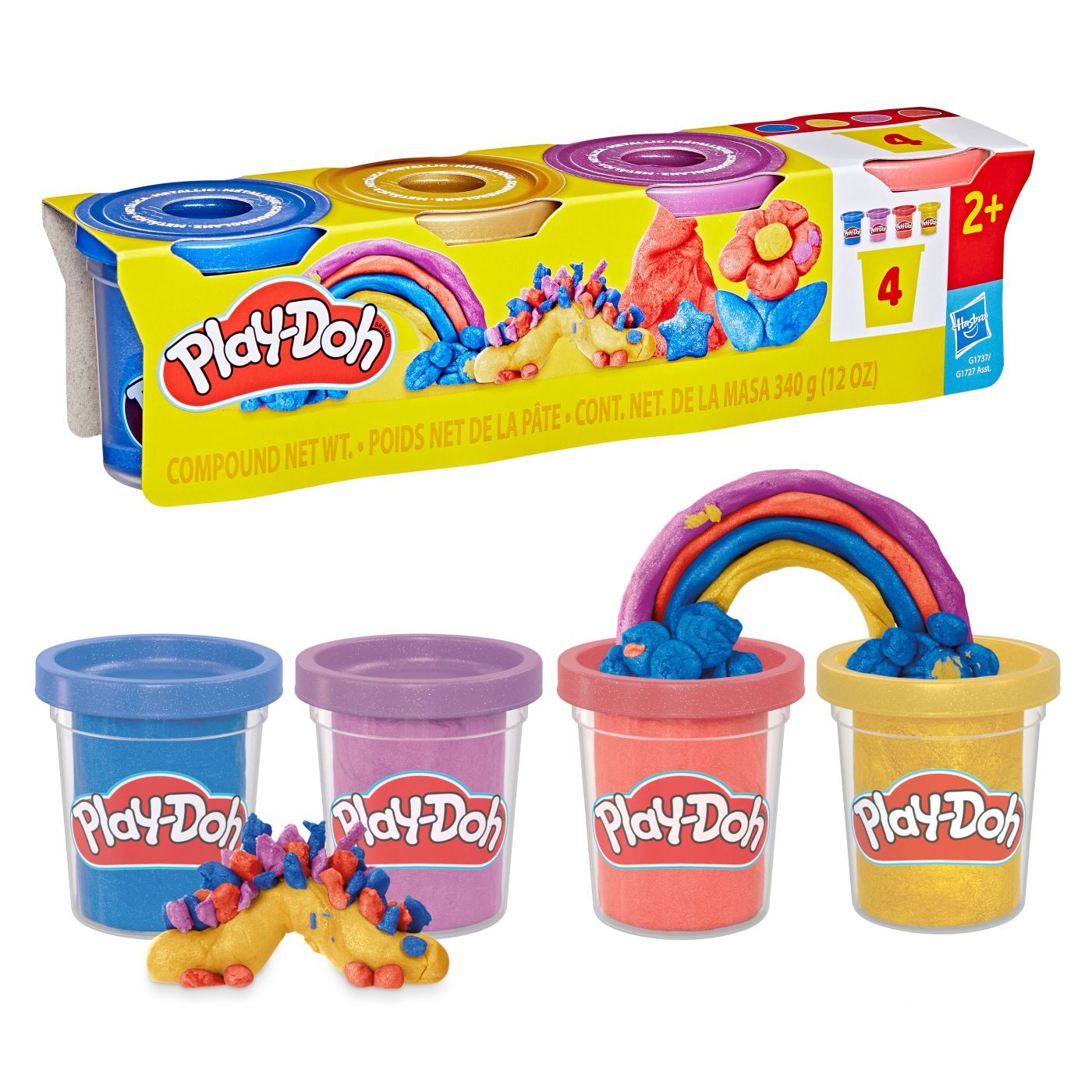 Play-Doh Set 4 Cutii Plastilină Culori Metalice - Hasbro - Default Title (6) [ps:11a5b4a0-a6fd-4dca-a360-b093bbb83317]