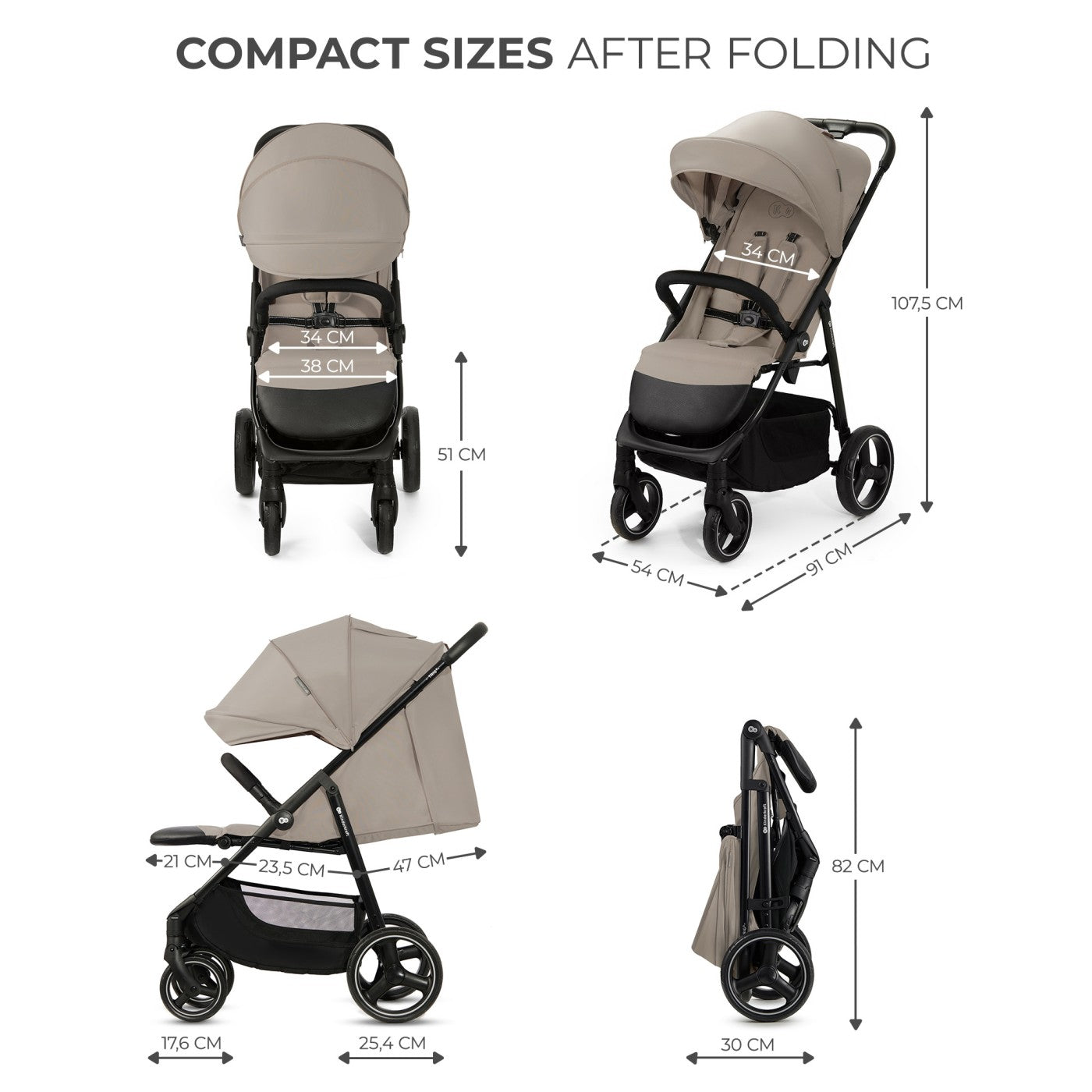 CARUCIOR SPORT KINDERKRAFT TRIG3 STONE BEIGE [ps:fcb024f8-f4b7-46b8-8fb1-871f3edf940b]