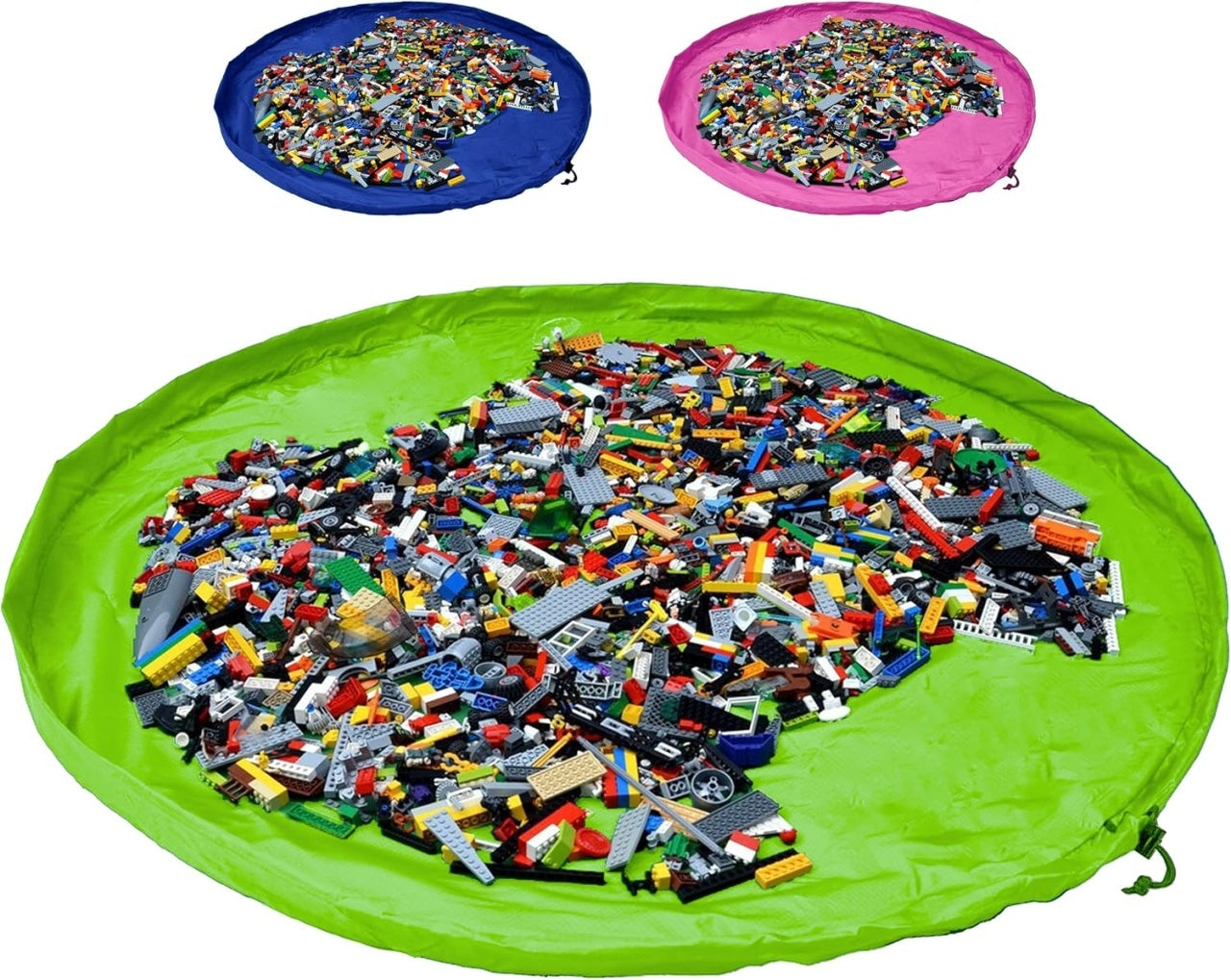 Covoras de joaca si saculet de jucarii 2 in 1 - Toys - - Verde