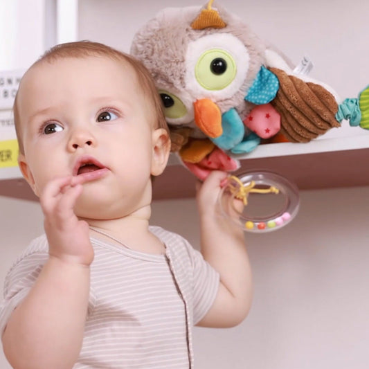 Jucarie senzoriala din plus cu activitati si vibratii Bufnita, PlayQ Sigikid [ps:6568d2d7-897c-4c06-94f1-5ece4c912294]