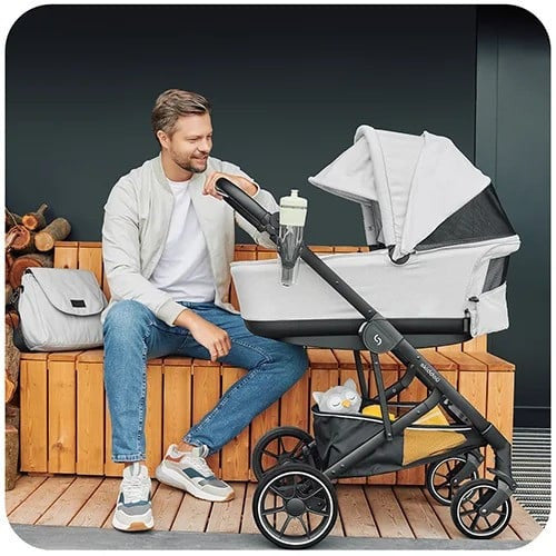 Carucior 2 in 1 Skiddou Moss Normandic Dream, Gri - Gri