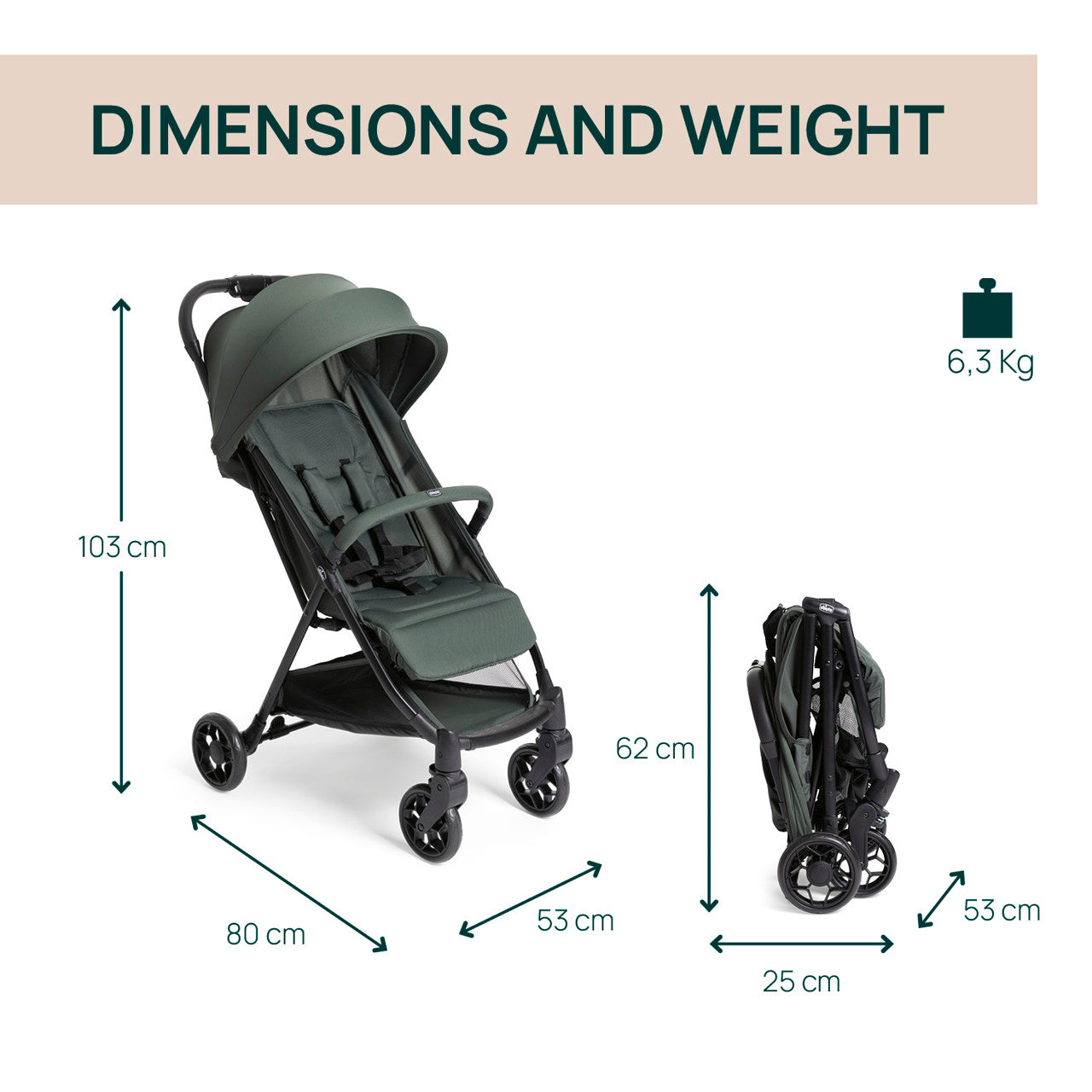 Carucior sport Chicco Urbino, EverGreen (verde), de la - EverGreen (verde) (6) [ps:ae7fff68-534d-47e1-a44d-eee21e3d1950]
