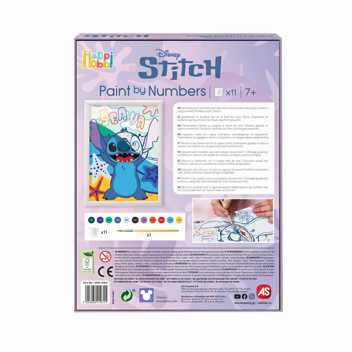 Pictură pe Numere Stitch - Set Creativ Happi Hobbi AS - Default Title (6) [ps:3d8602be-bd61-4c73-aa64-fc152e4bc72d]