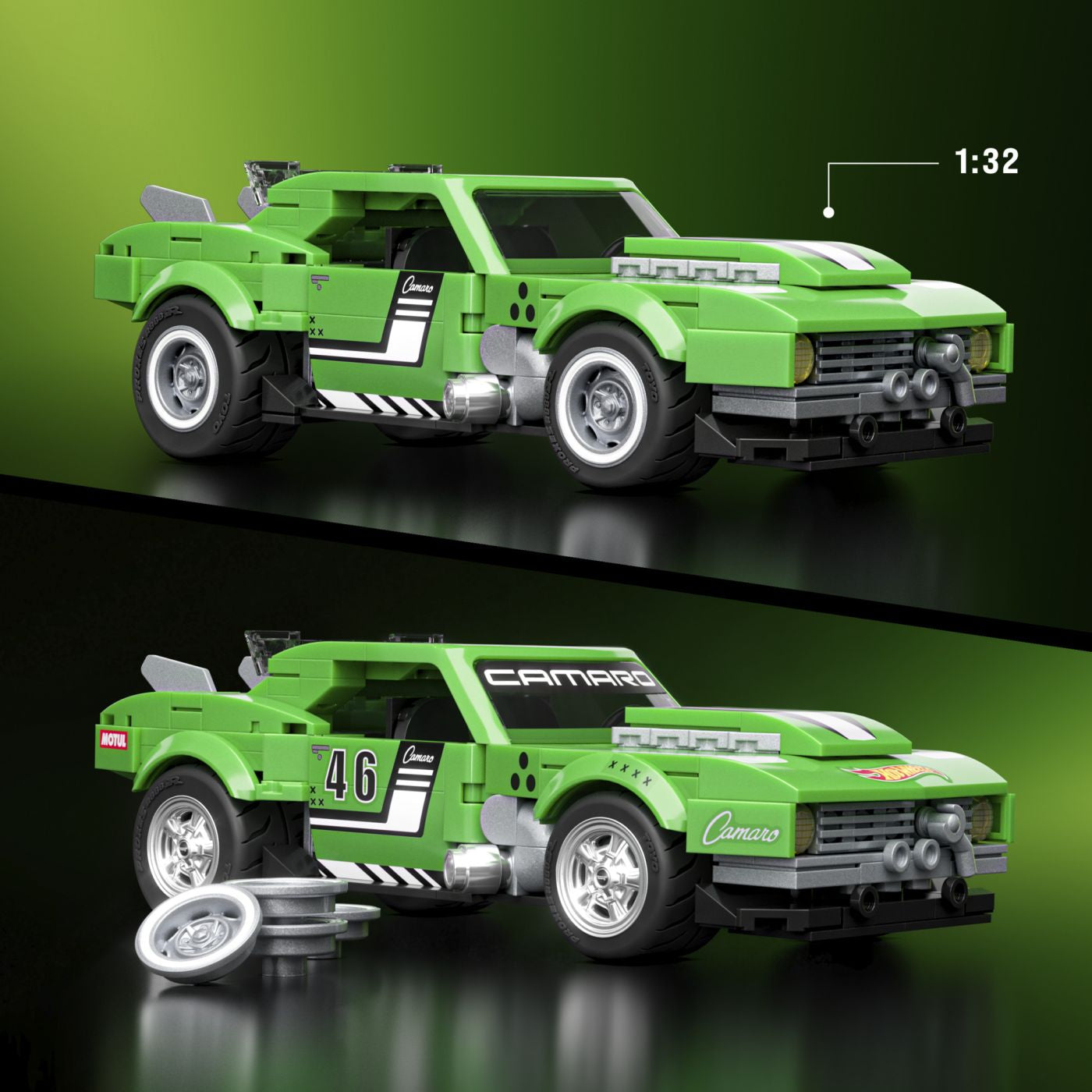 HOT WHEELS SPEED SERIES SET DE CONSTRUCTII CAMARO BY - Imagine 6