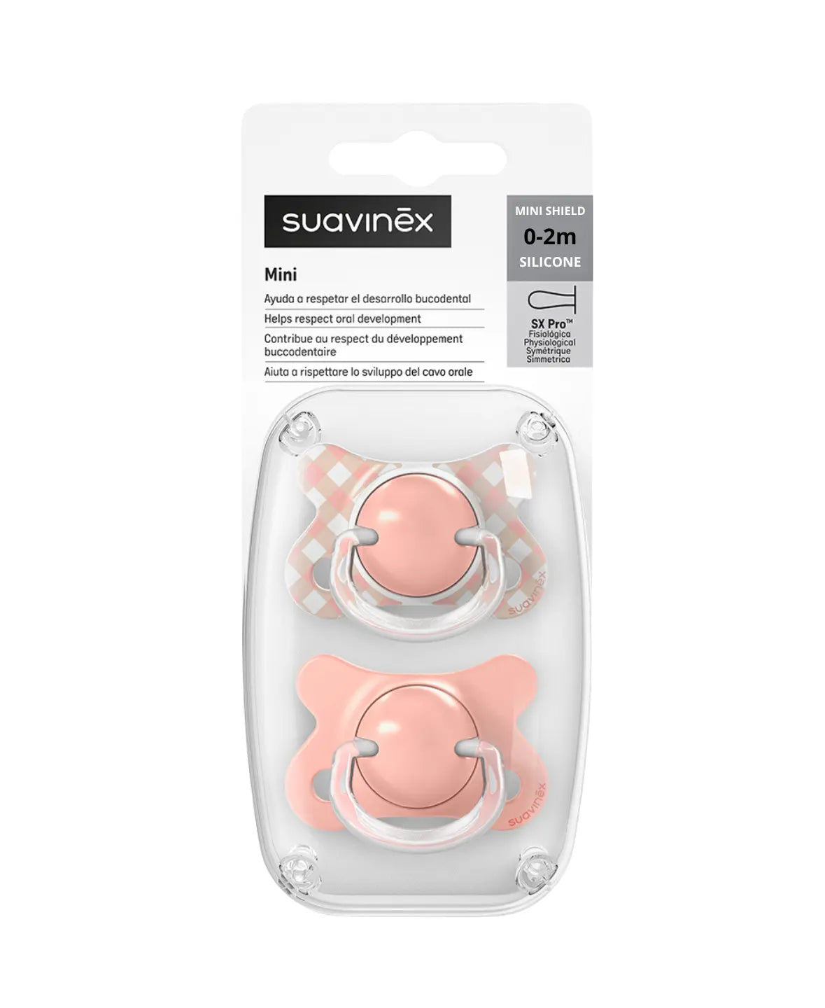 Suzeta Suavinex SX Pro MINI 0-2 luni, Bej - 2 buc | Wild & - Roz (6) [ps:1cd091ec-3d87-49fa-a5ab-11f1a72010e5]