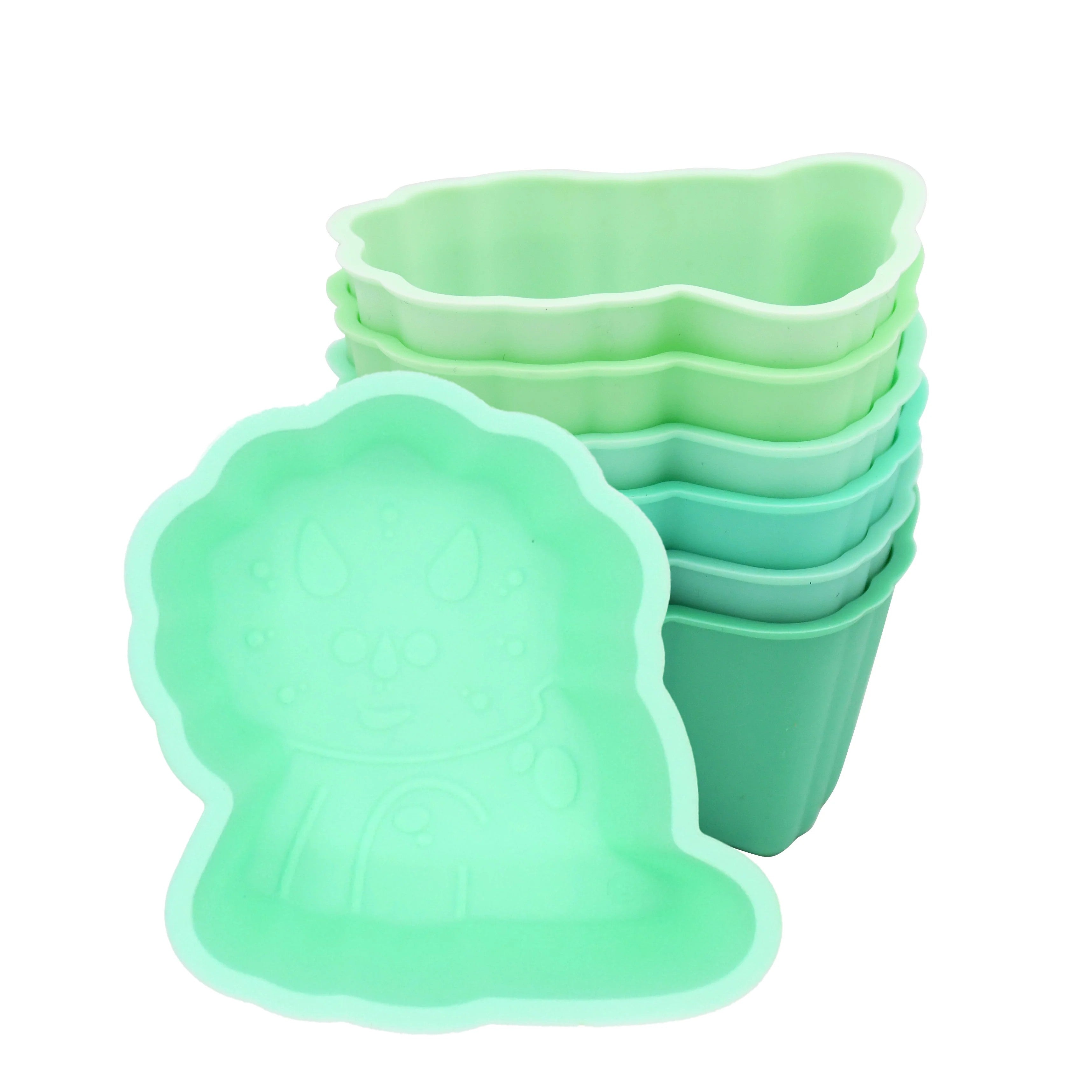 SET 6 FORME DE GATIT SILICON, MELII, MULTICOLOR - Imagine 6