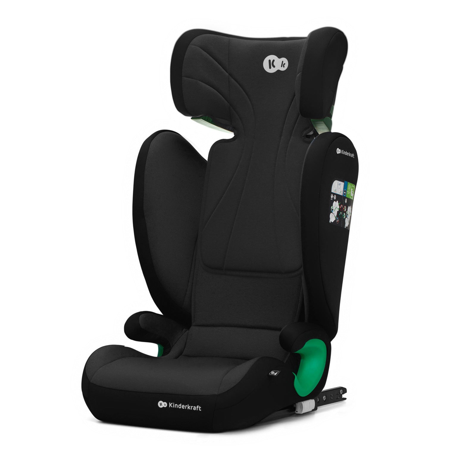 SCAUN AUTO KINDERKRAFT JUNIOR FIX2, I-SIZE 100-150 cm, GRAPHITE BLACK [ps:70e06d5a-b6bd-4539-8237-88e9f36b7af8]
