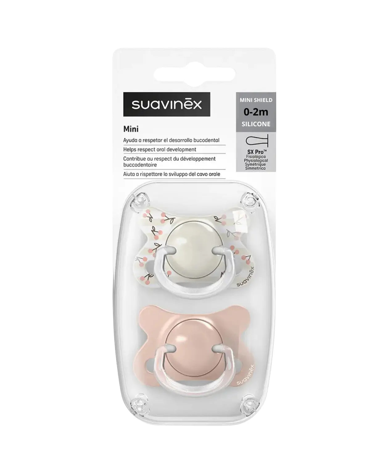 Suzeta Suavinex SX Pro MINI 0-2 luni, Vanilie - 2 buc - Roz (6) [ps:343da0b4-5f1b-41d6-88dc-e4c64279bc3d]