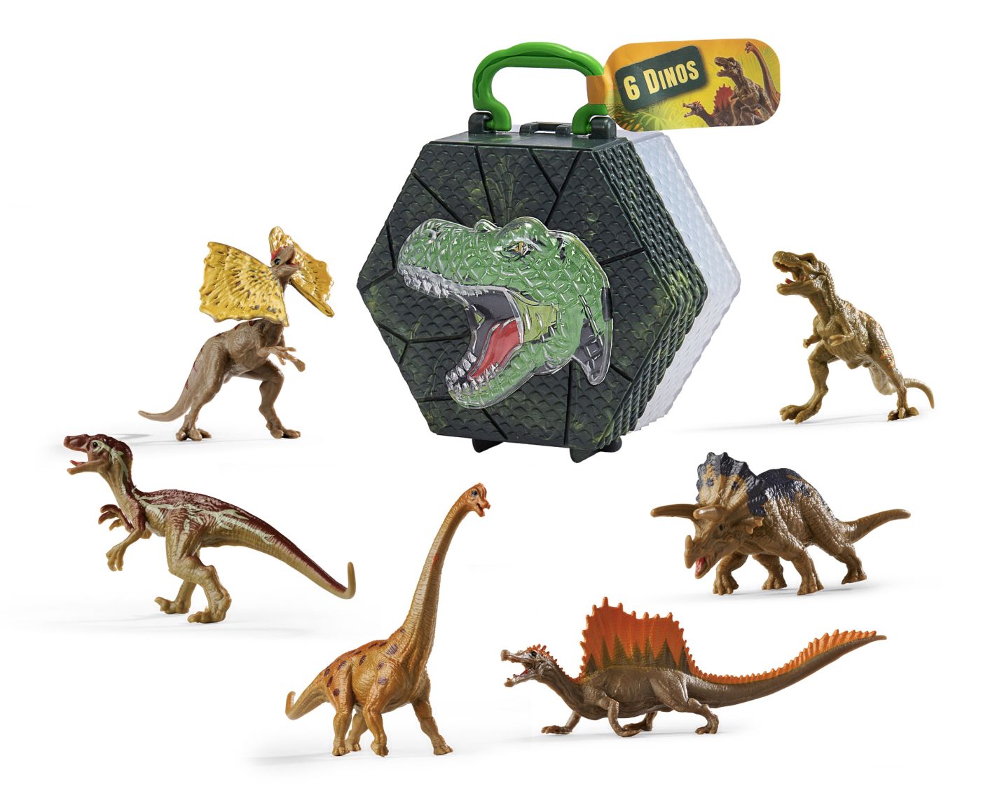 NATURE WORLD DINO SET 6 DINOZAURI IN CUTIE PIRAMIDA Simba - Imagine 3 [ps:0acfac9b-089c-4ec7-bd75-ca90292fdde2]