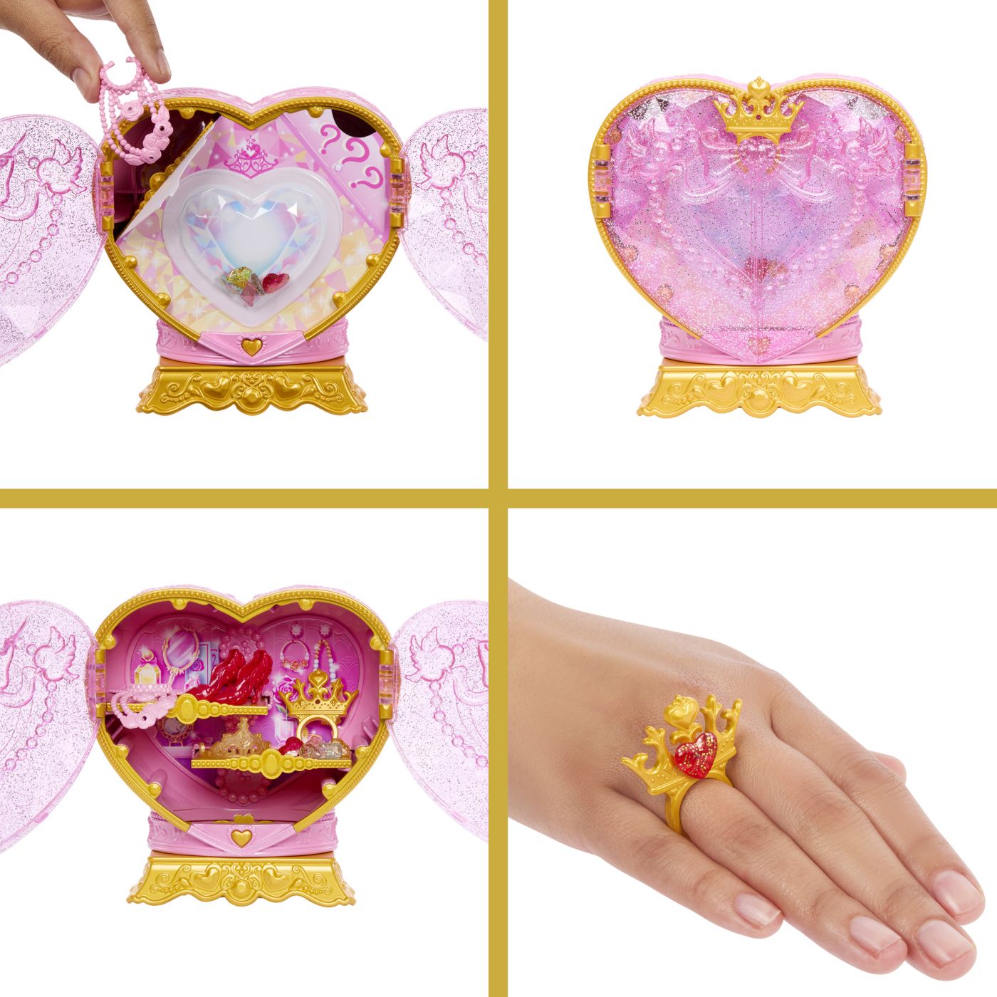 DISNEY PRINCESS JEWEL REVEAL PAPUSA BELLE Mattel - Imagine 6