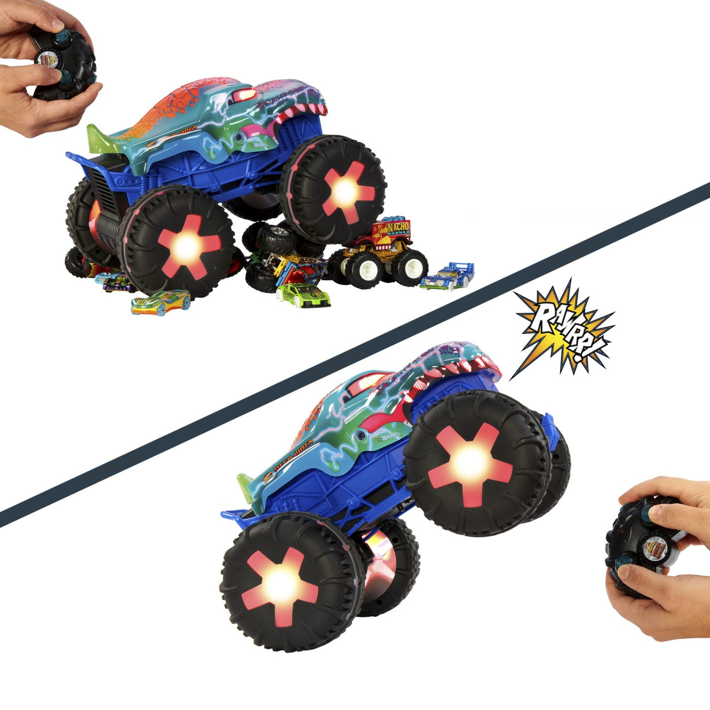 HOT WHEELS MONSTER TRUCK MEGA WREX ALIVE RC SCARA 1 LA15 - Imagine 8 [ps:349209eb-528f-4589-abda-fd934b3f5ef5]