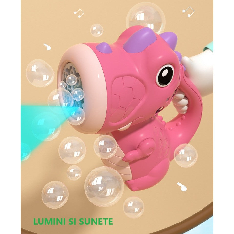 Jucărie Baloane de Săpun Dinozaur Flippy, Roz - Sunete și - Roz (6) [ps:eb4d7aa0-1584-4a0a-8af0-2e9ceaab6db4]