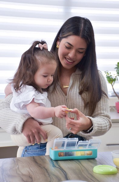 CUTIE SNACK 4 COMPARTIMENTE, MELII LUXE, BLUE [ps:f31325ab-e229-4cdd-b795-7104335edbf7]