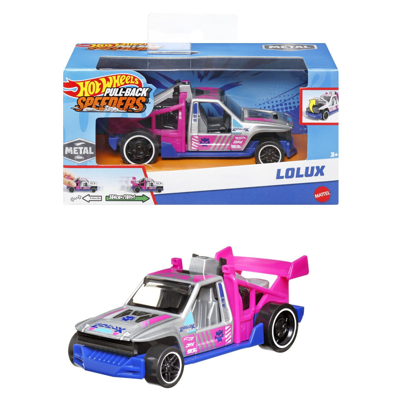 HOT WHEELS MASINUTA METALICA CU SISTEM PULL BACK LOLUX - Imagine 6 [ps:e2a12b2b-5e64-4b5f-a48f-7ccd67aebdf5]