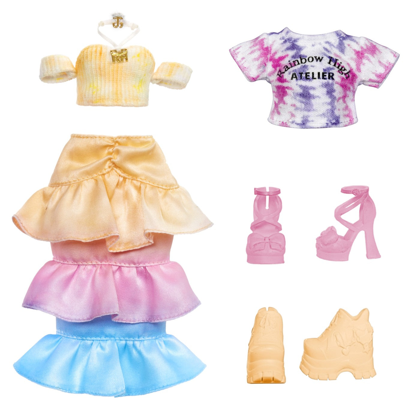 RAINBOW HIGH WATERCOLOR CREATE PAPUSA OCHI CAPRUI MGA - Imagine 6