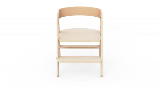 Scaunel inaltator 2 in 1 din lemn MamaToyz - Imagine 6