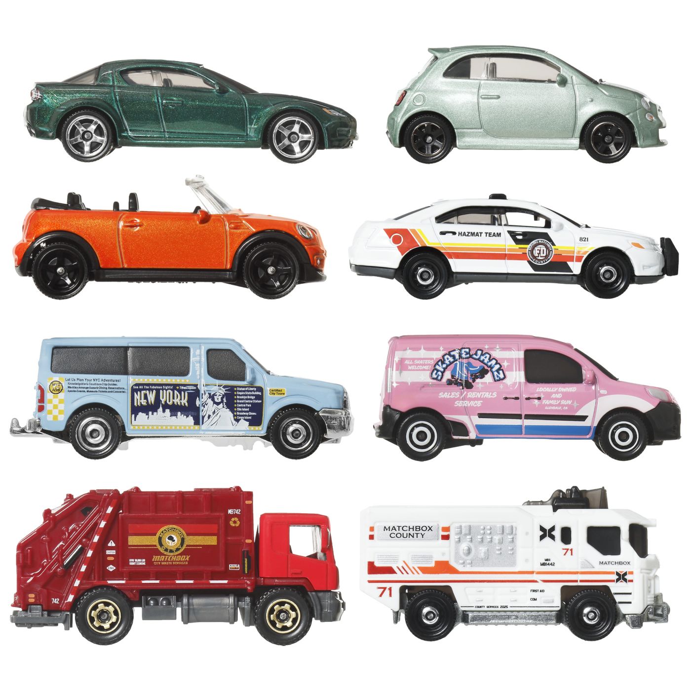 MATCHBOX SET 8 MASINUTE METALICE EXCLUSIV VAN UTILITAR - Imagine 3 [ps:6e2cb904-1ade-4477-ad5b-02a771a9c8e3]