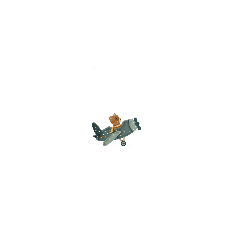 Lampa LITTLE LIGHTS Aeroplan, Denim Blue [ps:6dfba550-a792-493d-84de-ddaa928d6286]