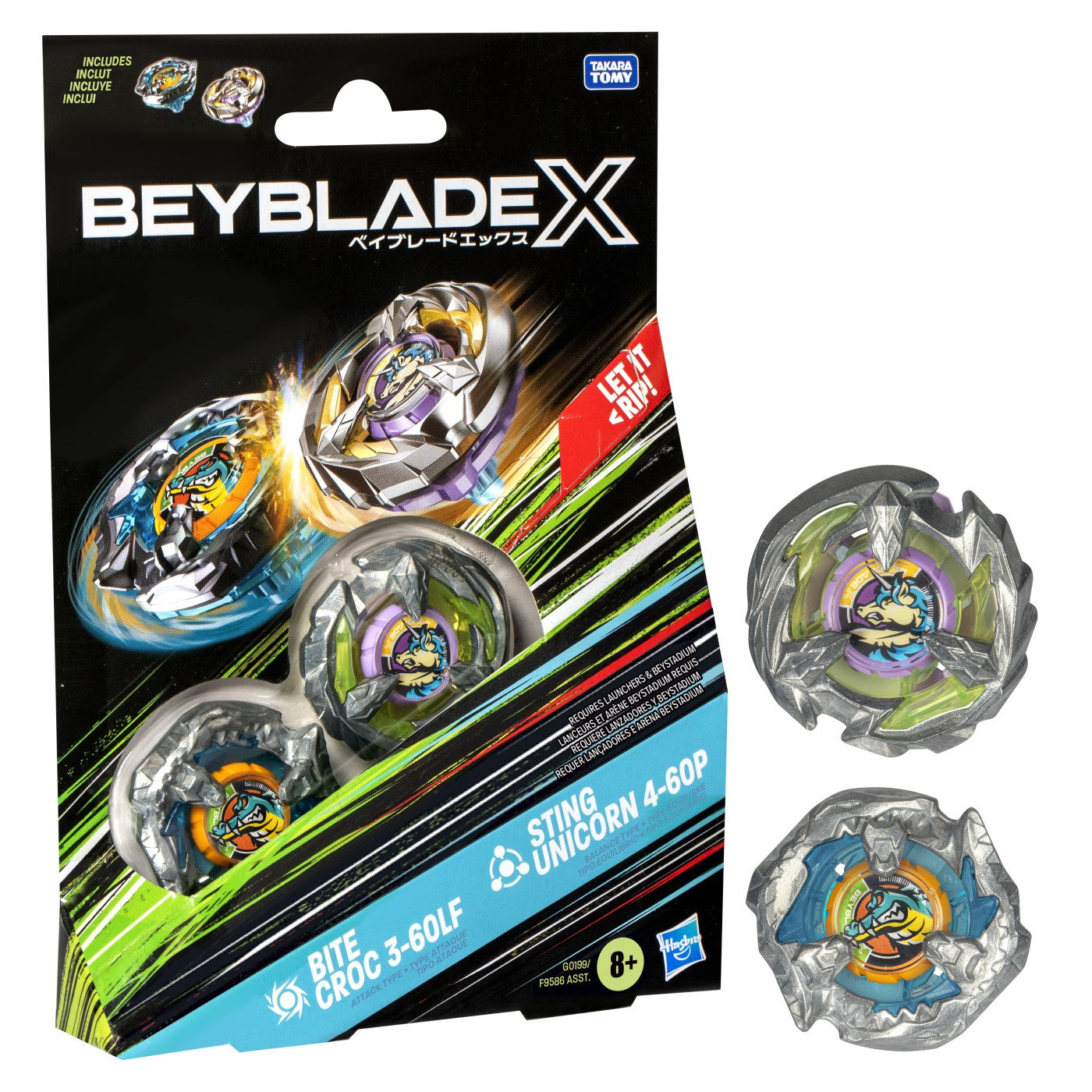 BEYBLADE X PACHET DUO TAIL VIPER 3-80HN SI GALE WYVERN - Imagine 6