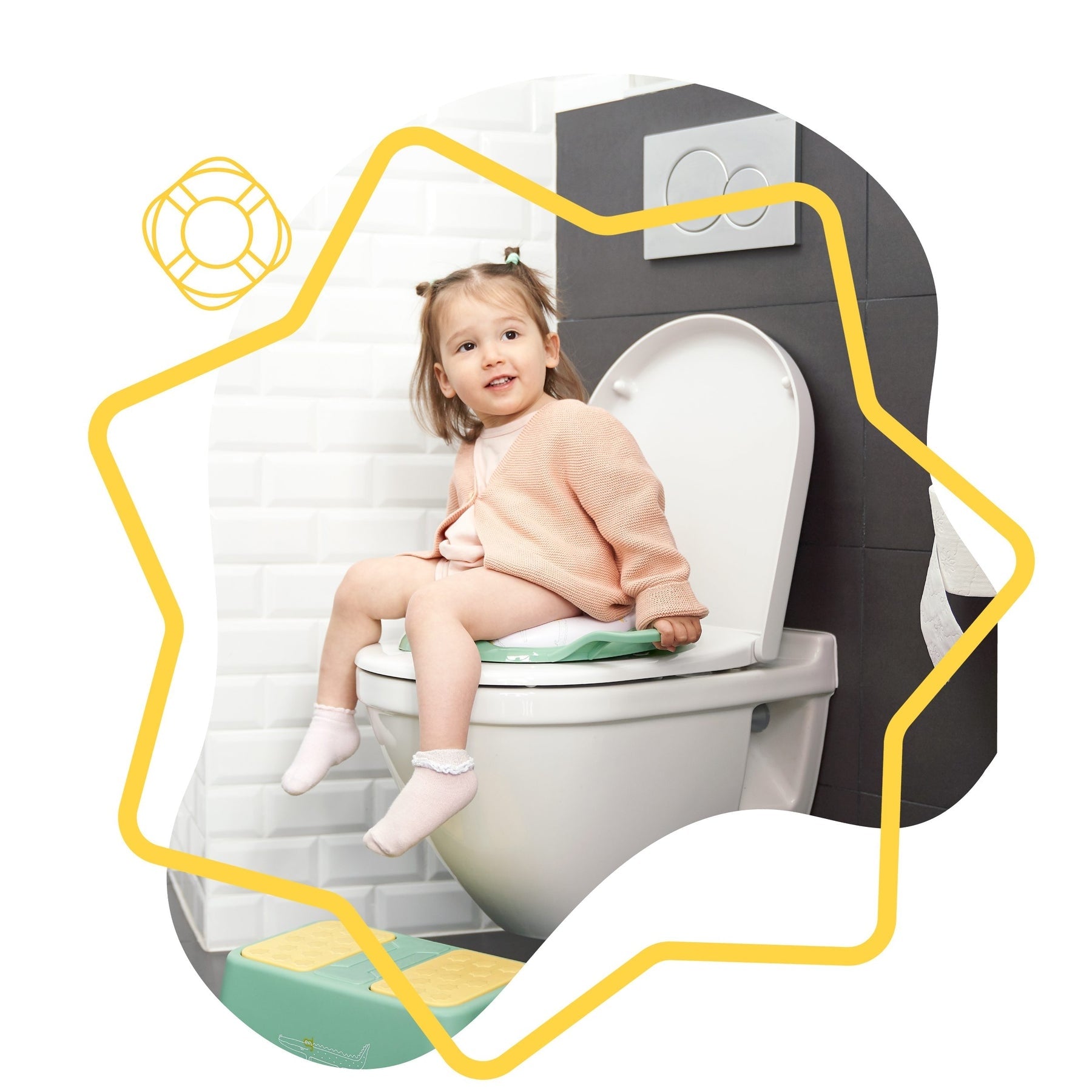 Reductor WC cu Manere Verde Badabulle - Confort și Siguranță - Verde (6) [ps:acfdd3f2-3061-41f6-9ad8-a78d77a4269f]