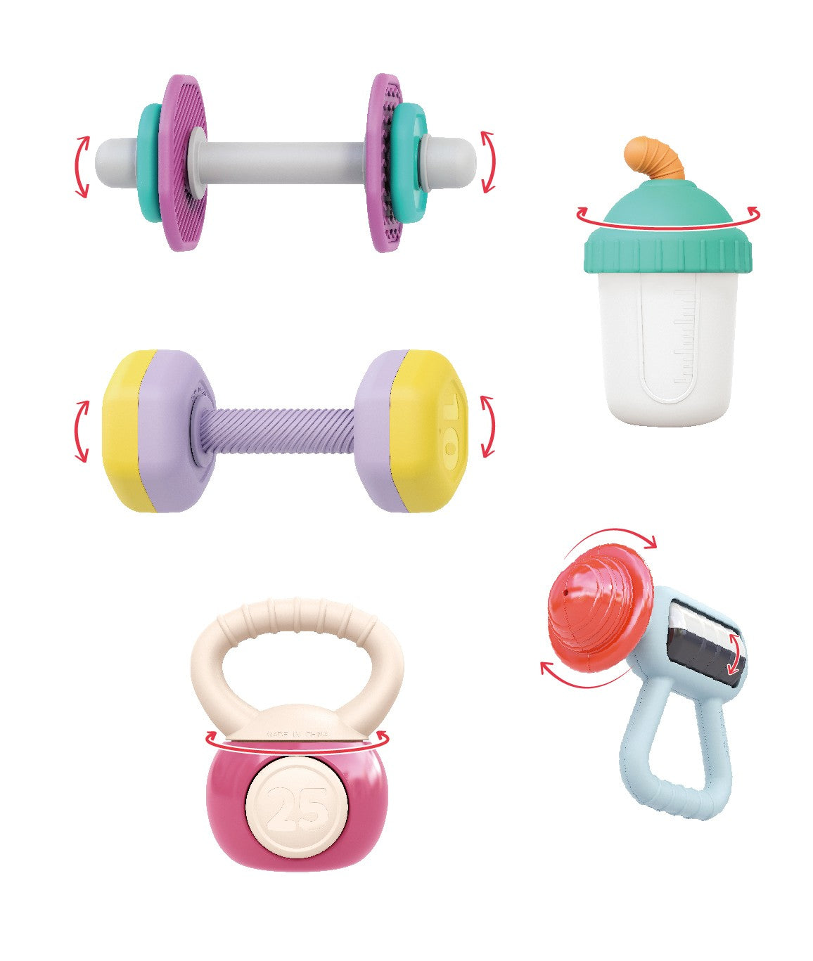 SET 9 JUCARII GINGIVALE SPORT Jucarii Bebe - Imagine 5 [ps:9d570e11-546e-43d5-88c0-f3c3d84e32d4]