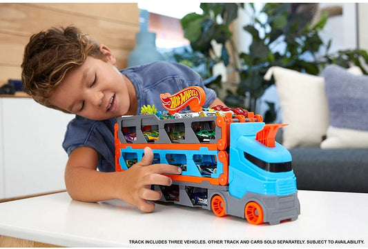 HOT WHEELS 2 IN 1 MEGA TRANSPORTATOR MASINI PISTA Mattel - Imagine 6