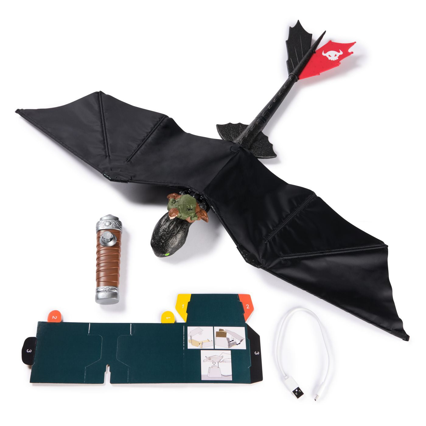 CUM SA ITI DRESEZI DRAGONUL FIGURINA DRAGON TOOTHLESS - Imagine 3 [ps:a7768802-2b08-45f1-b050-f017bc5eb810]