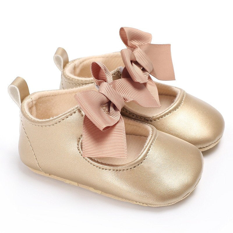 Pantofiori cu fundita Drool (Culoare: Bleumarine, Marime: 12-18 Luni) [ps:6b4c617f-3ba5-4290-9c29-1d060a769adf]