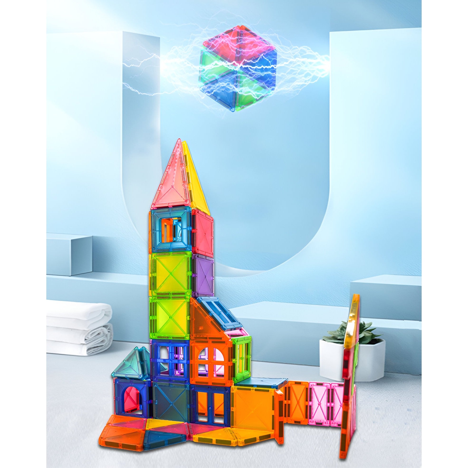 Set 120 Piese Magnetice de Construcție Flippy, 3 Ani - Geometrice (6) [ps:a2ca62eb-0943-422e-917f-ec890319995a]